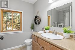 Lower level 3 pc guest bath -