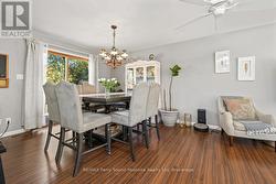 Dining area w walk out to bbq deck -