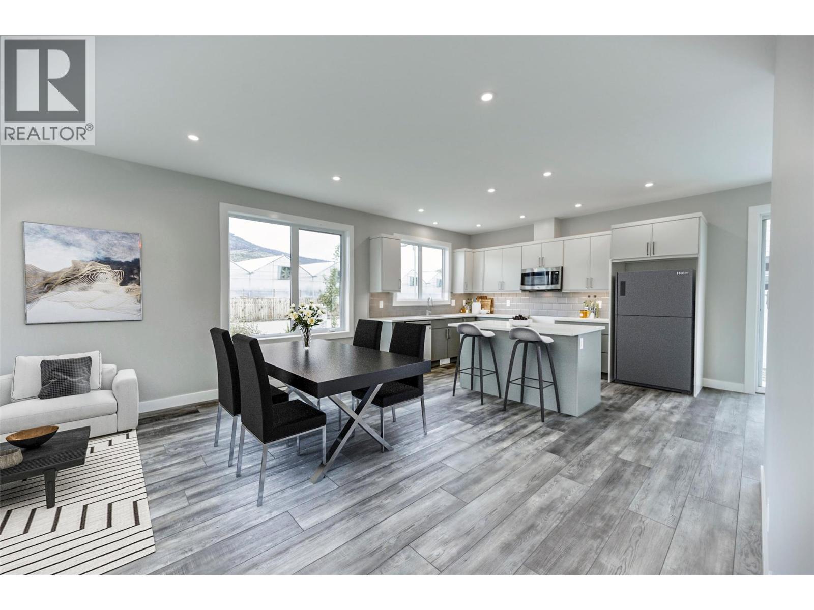 STAGED DINING RM & KITCHEN - 3 Wood Duck Way, Osoyoos, BC - Indoor