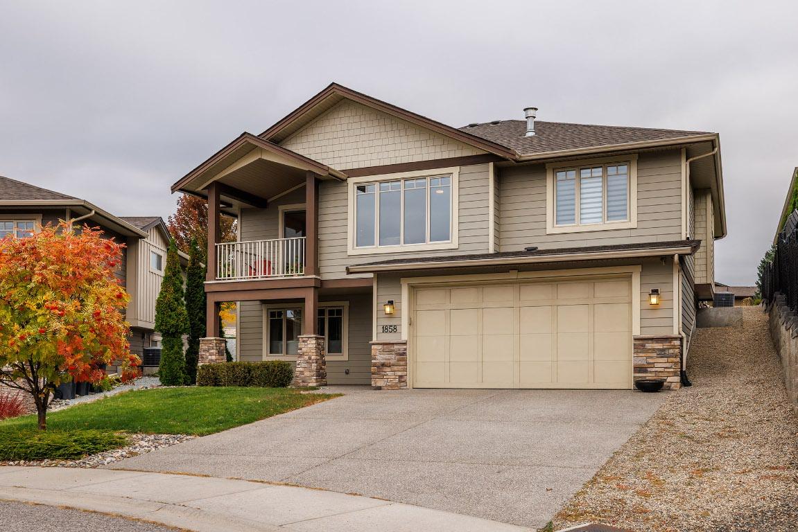 1858 Split Rail Place, Kelowna, BC - Outdoor With Balcony With Facade