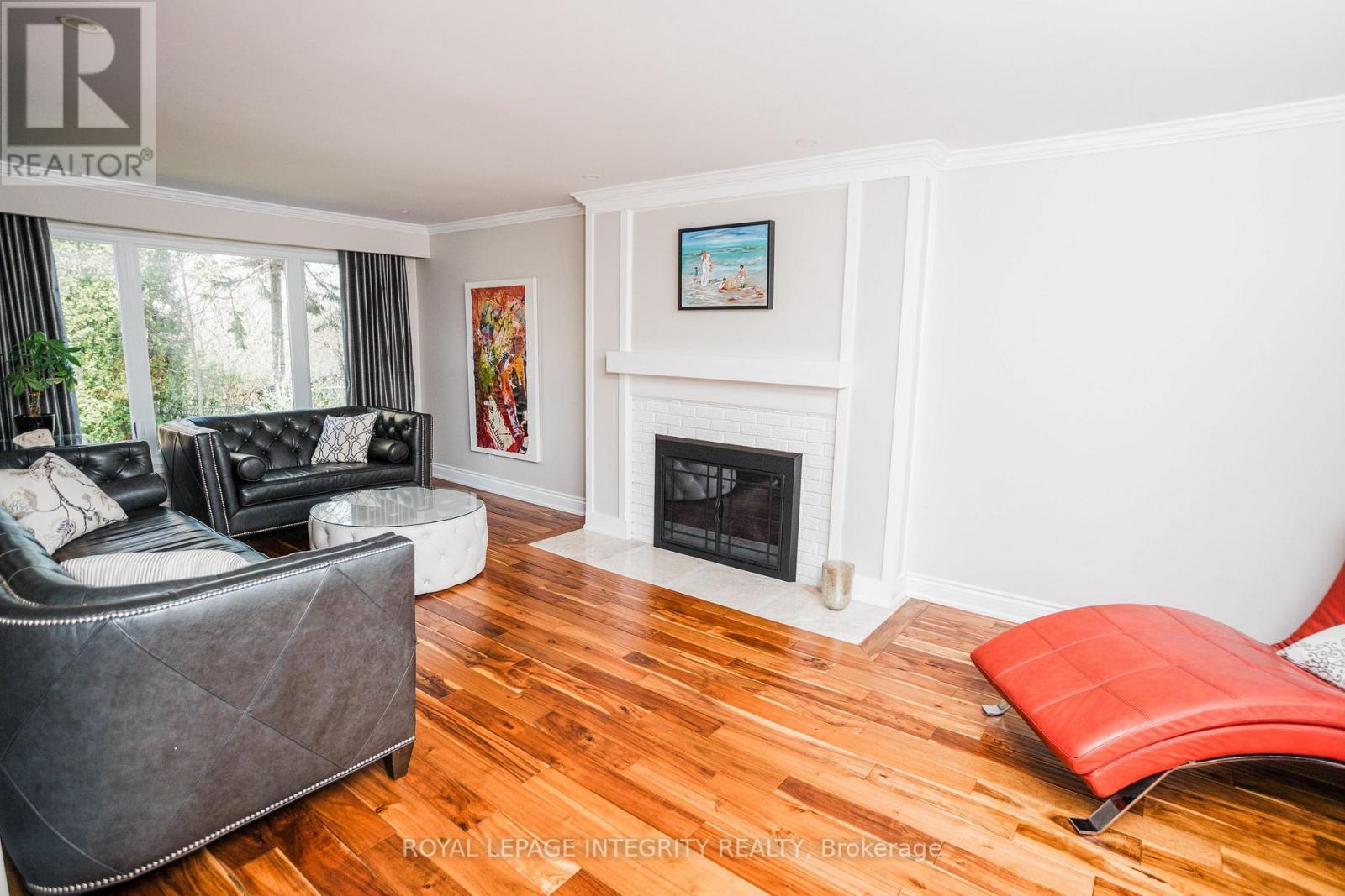 1055 Plante Drive, Ottawa, ON - Indoor Photo Showing Living Room With Fireplace