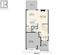 Main floor - 899 sq.ft. -