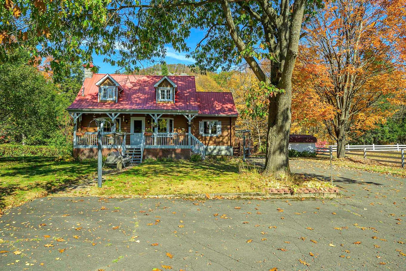 Frontage - 385 Ch. De La Rivière, Piedmont, QC - Outdoor With Deck Patio Veranda