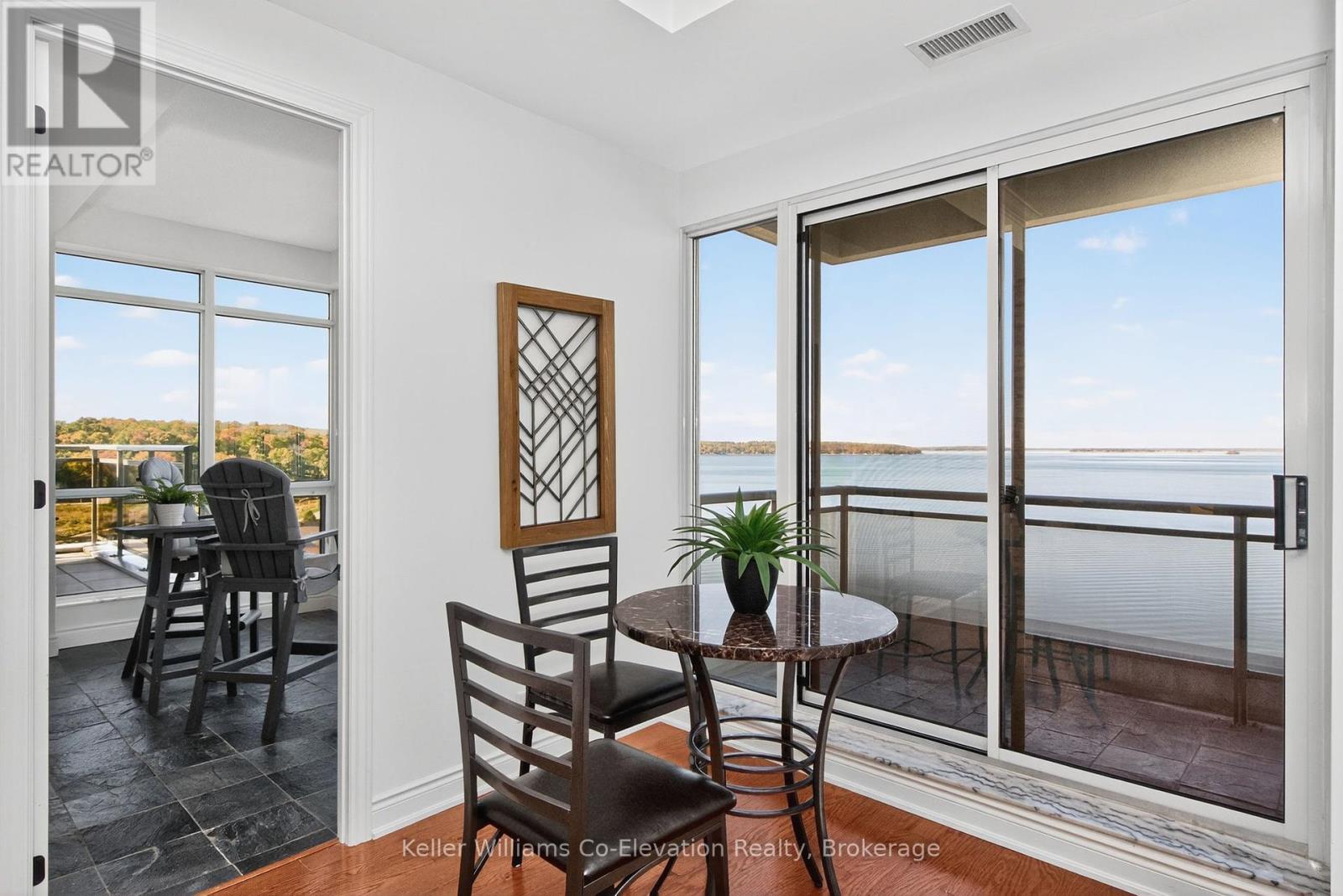 Exit to Balcony Area #3 - Lph01 - 699 Aberdeen Boulevard, Midland, ON - Indoor With Body Of Water