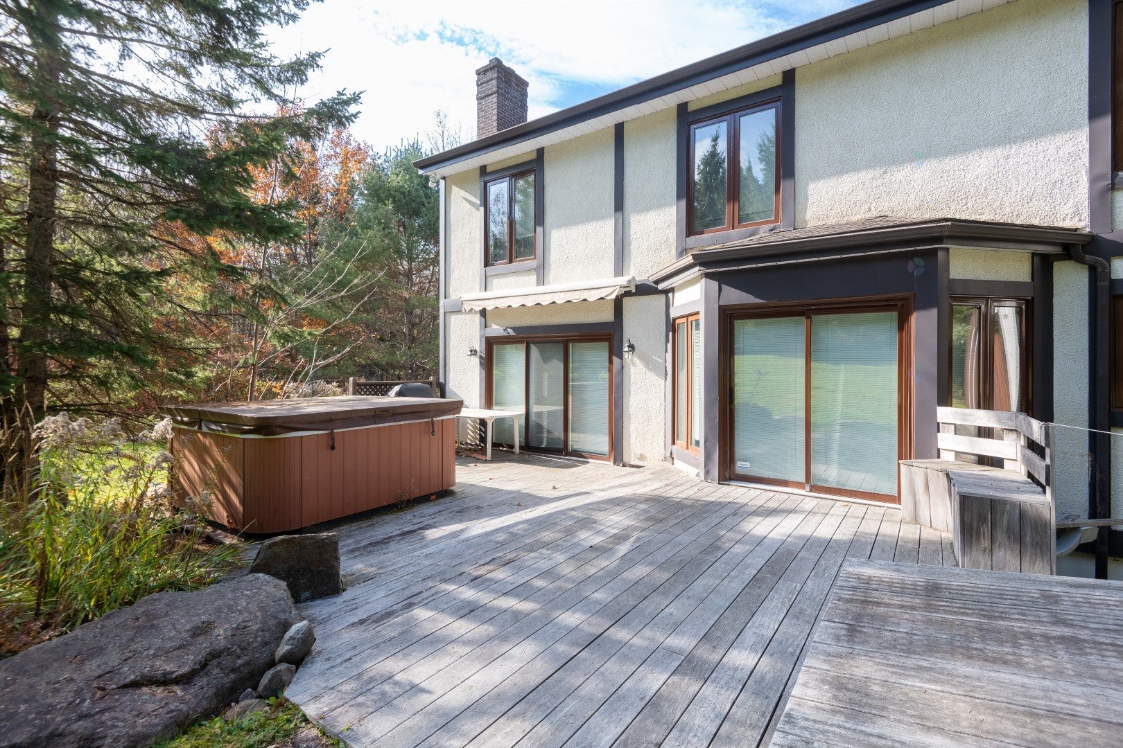 Courtyard - 189 Ch. Wheeler, Mont-Tremblant, QC - Outdoor With Deck Patio Veranda With Exterior