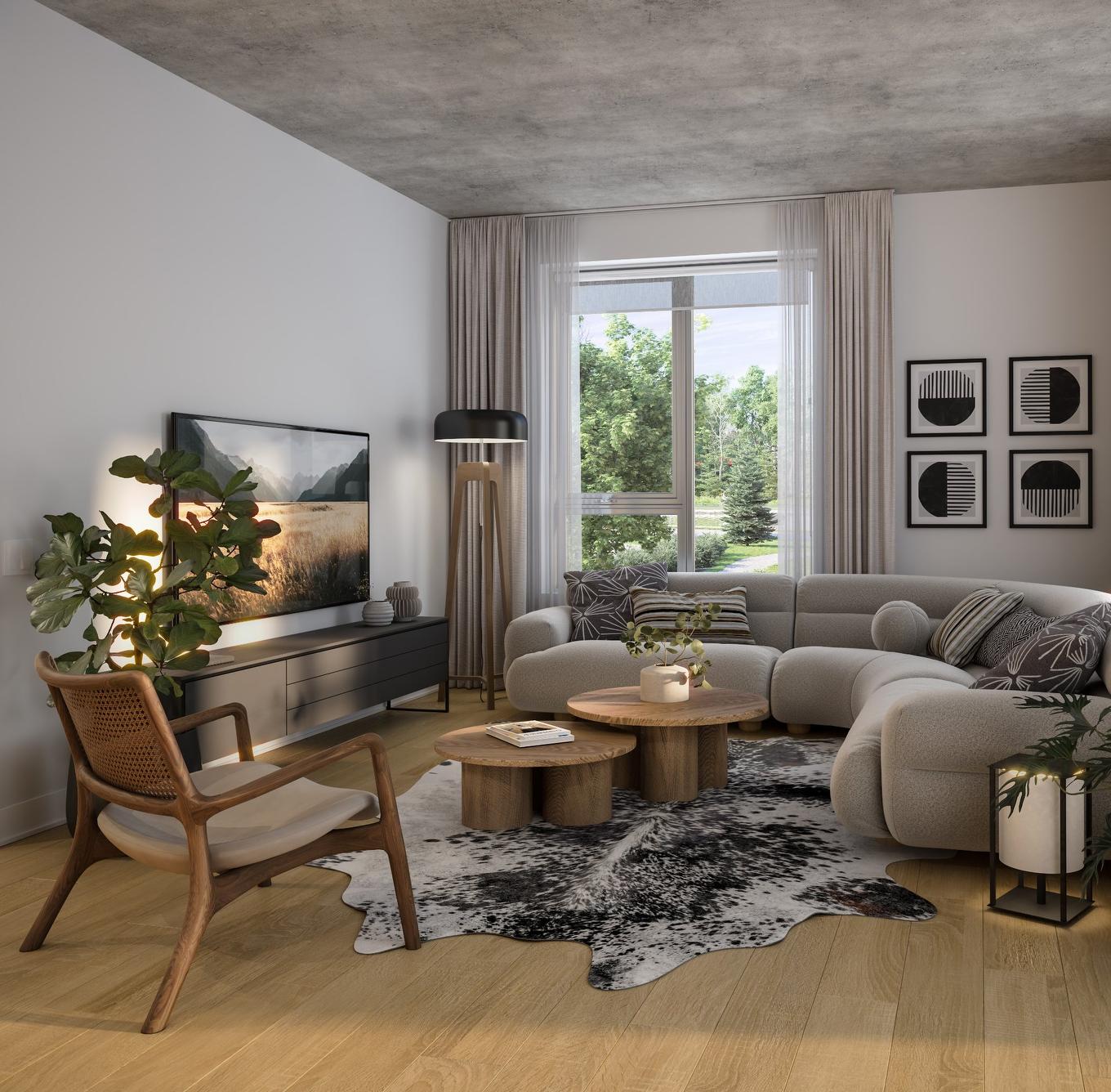 Salon - 201-2530 Ch. Du Canal, Chambly, QC - Indoor Photo Showing Living Room