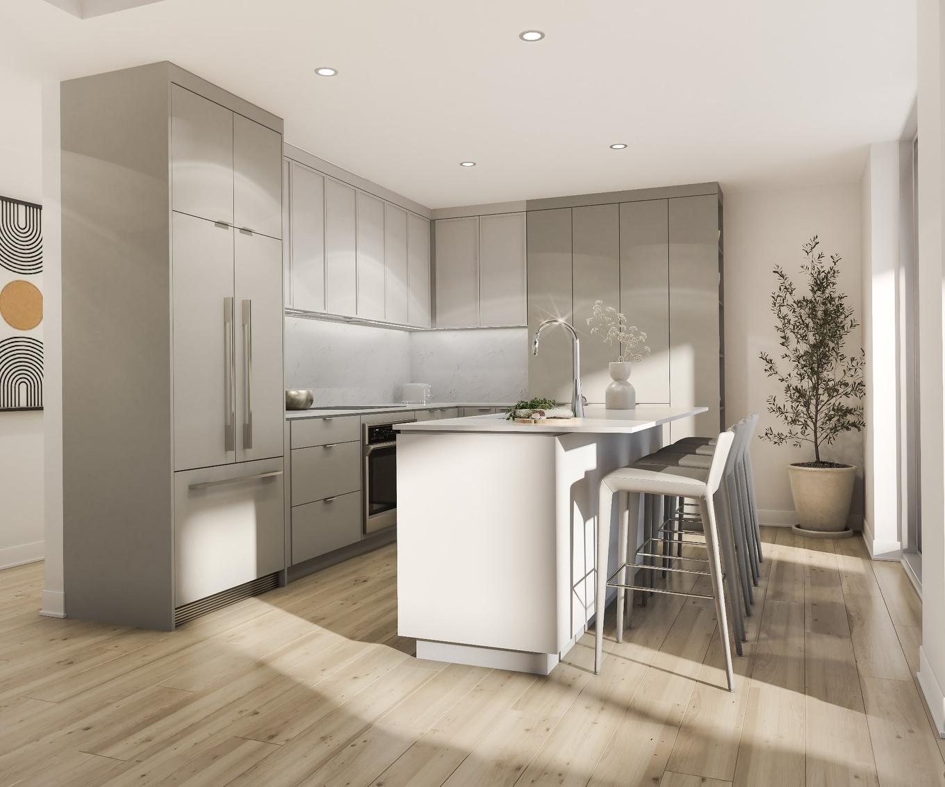 Cuisine - 201-2530 Ch. Du Canal, Chambly, QC - Indoor Photo Showing Kitchen With Upgraded Kitchen