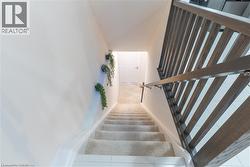 Stairway with baseboards -