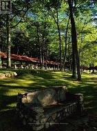 Covered walkways from the waterfront -
