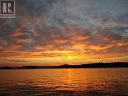 Sunset over the water -