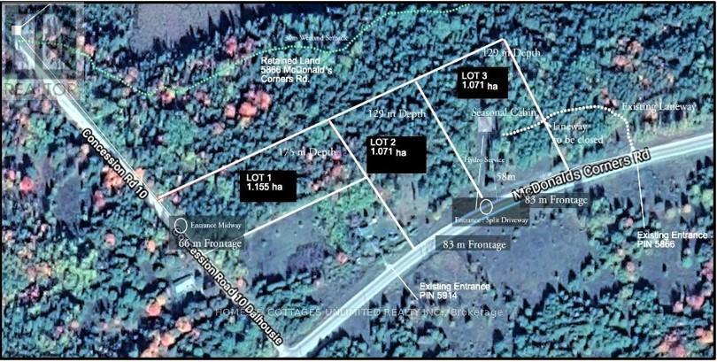 Lot 2 is for sale. Others have sold. - 5882 Mcdonalds Corners Road, Lanark Highlands, ON