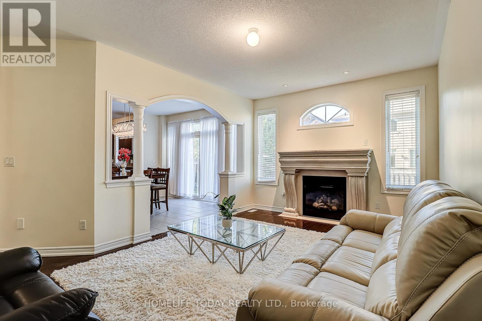 200 Ivy Glen Drive, Vaughan, ON - Indoor Photo Showing Living Room With Fireplace