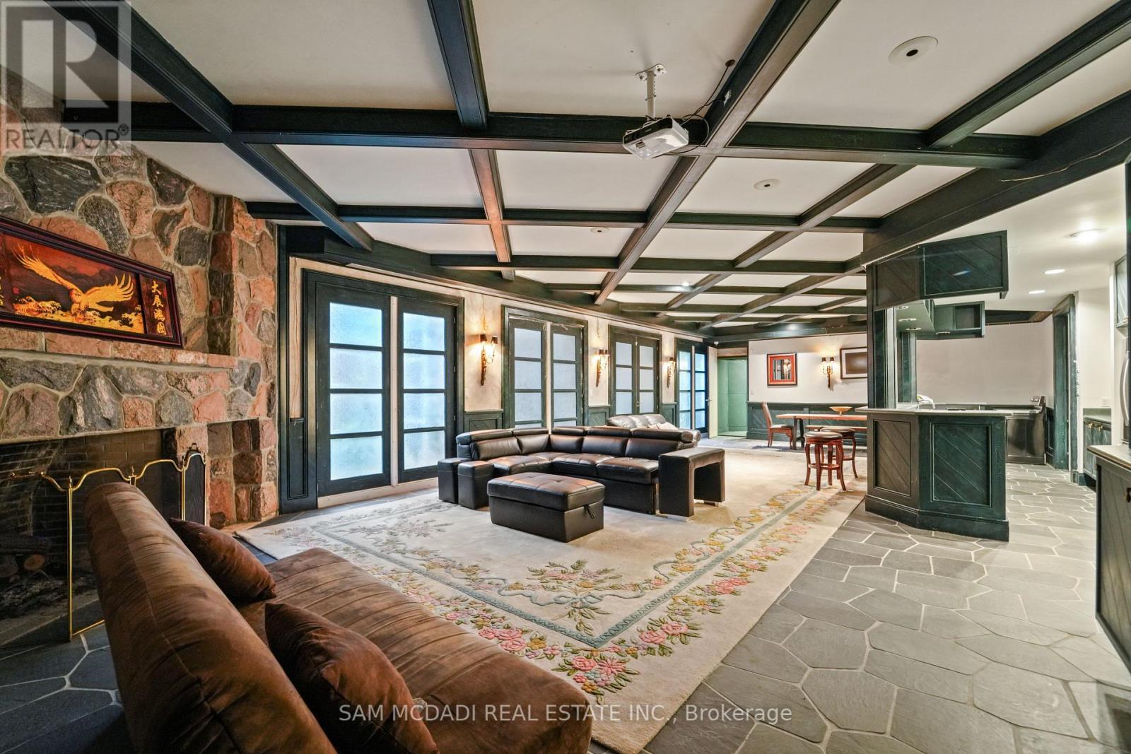 9 Flaherty Lane, Caledon, ON - Indoor Photo Showing Other Room With Fireplace