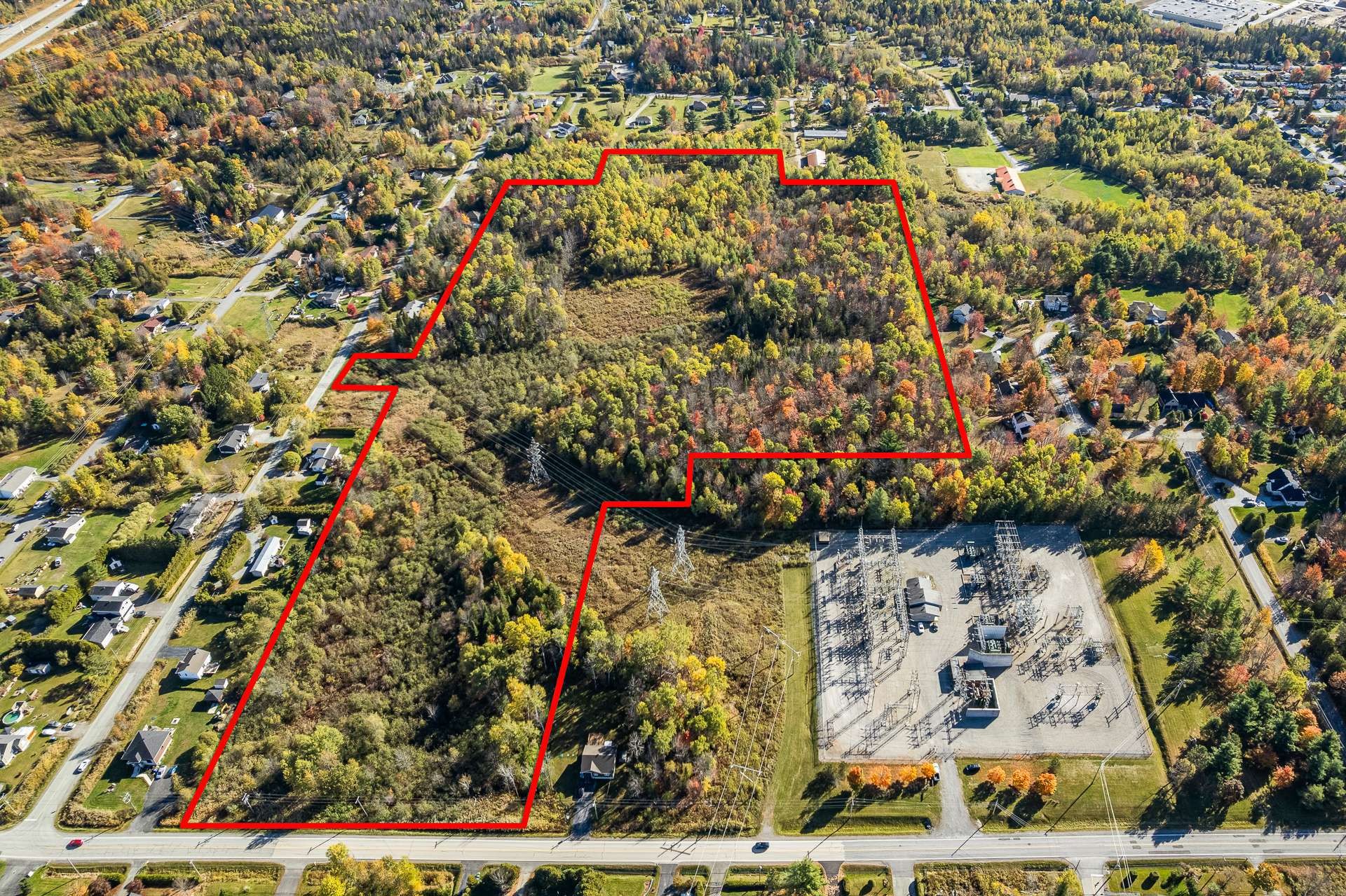 Photo aérienne - Rue Des Pins, Magog, QC