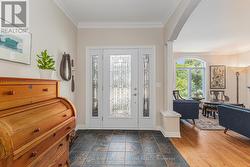 Spacious front foyer with ceramic floor -