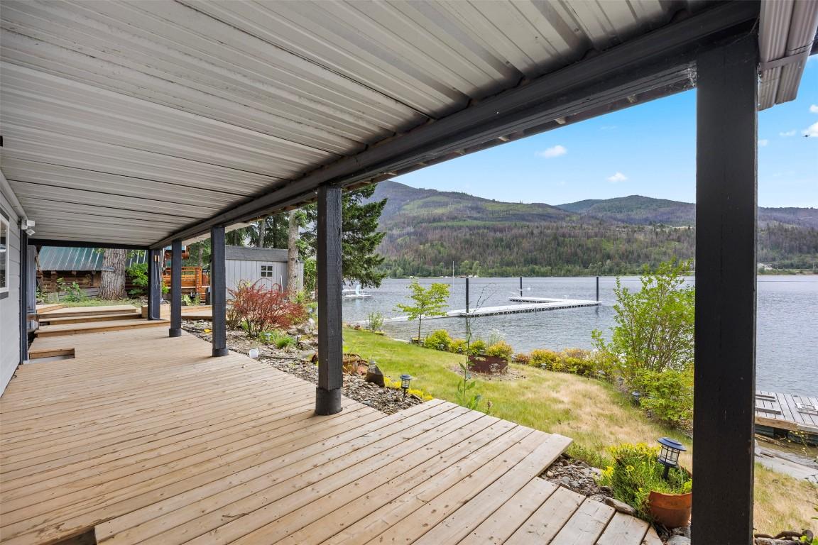 2291 Chief Atahm Drive, Adams Lake, BC - Outdoor With Body Of Water With Deck Patio Veranda With Exterior