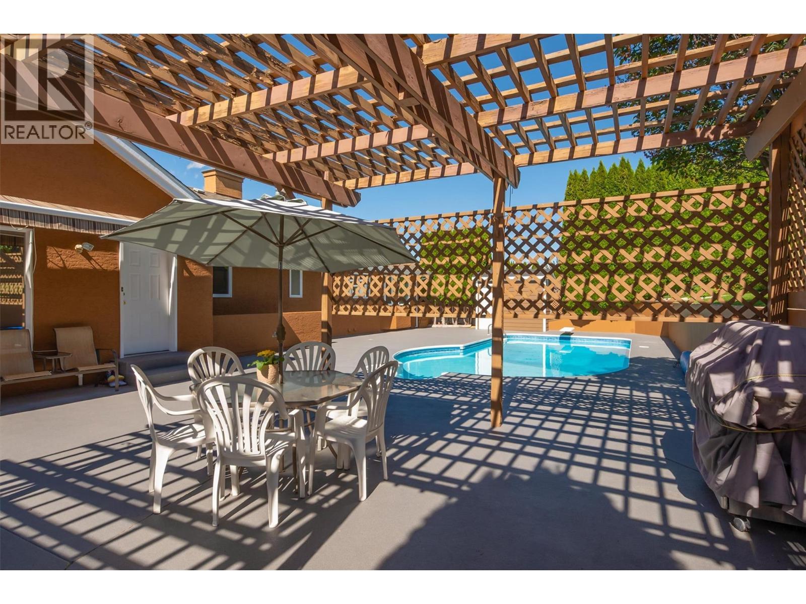 343 Stellar Drive, Kelowna, BC - Outdoor With In Ground Pool