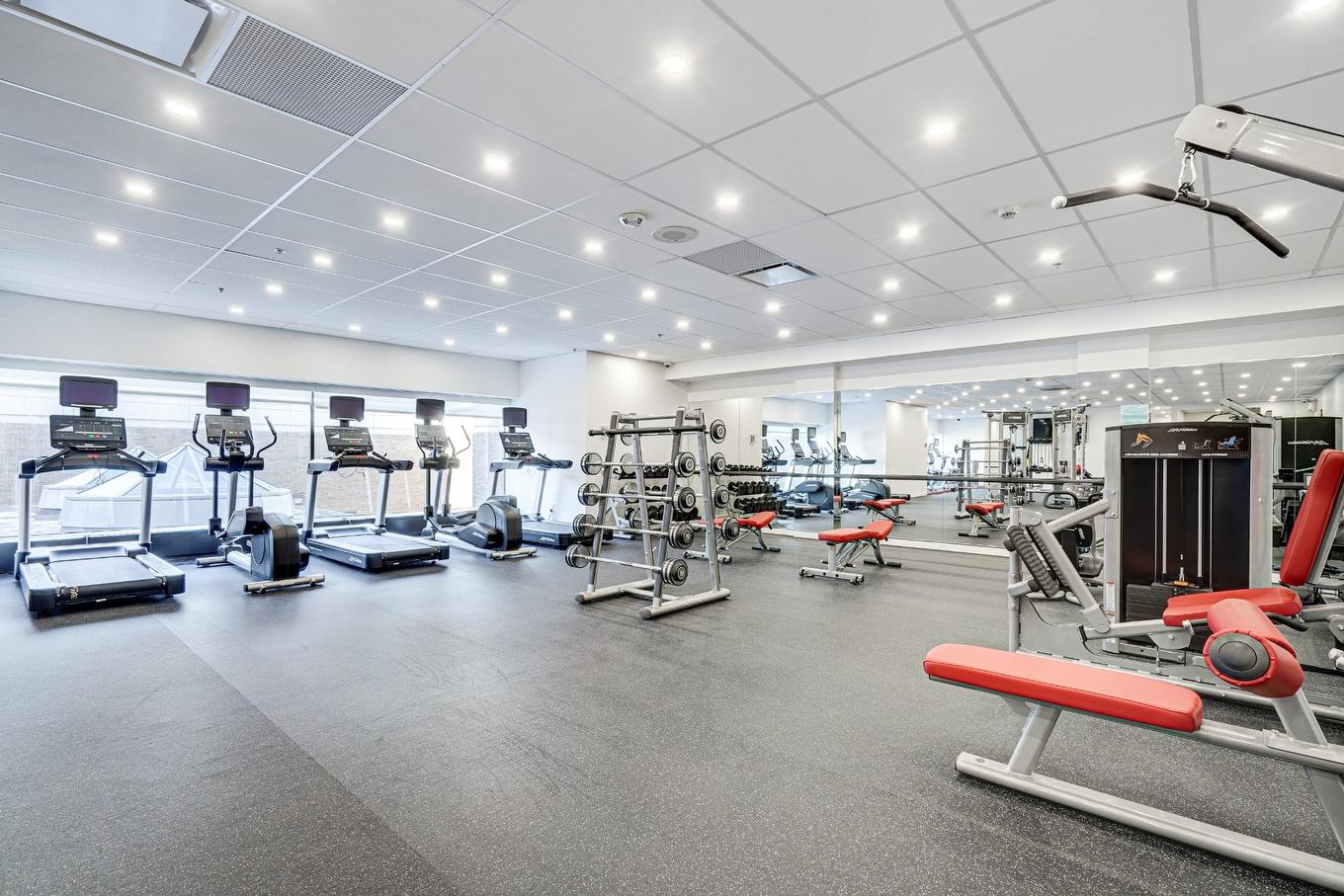 Exercise room - 1806-1455 Rue Sherbrooke O., Montréal (Ville-Marie), QC - Indoor Photo Showing Gym Room