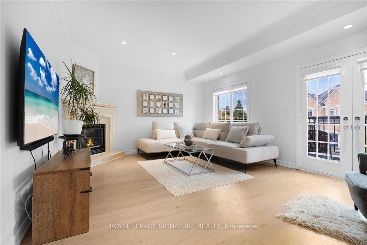 12 Pietro Drive, Vaughan, ON - Indoor Photo Showing Living Room With Fireplace