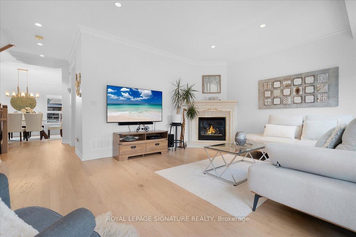 12 Pietro Drive, Vaughan, ON - Indoor Photo Showing Living Room With Fireplace