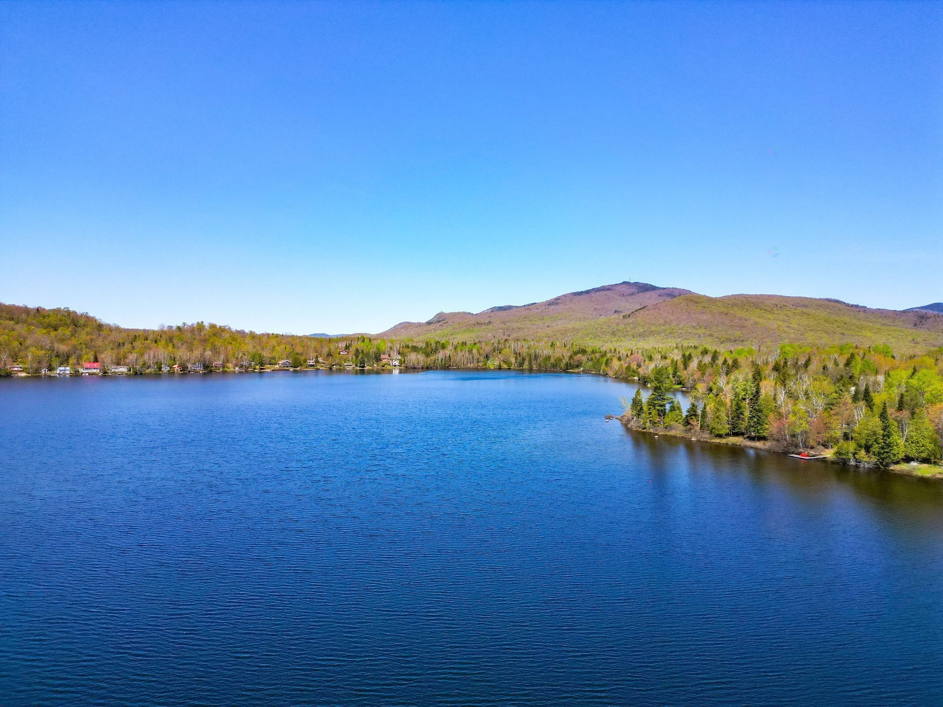 Photo aérienne - 104 Ch. Brunette, Lac-Supérieur, QC - Outdoor With Body Of Water With View