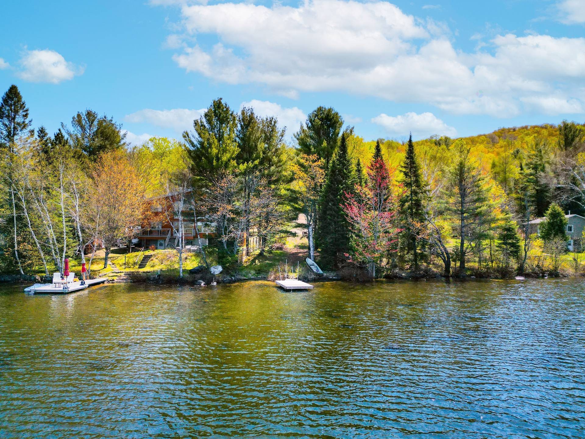 Accès au plan d'eau - 104 Ch. Brunette, Lac-Supérieur, QC - Outdoor With Body Of Water With View