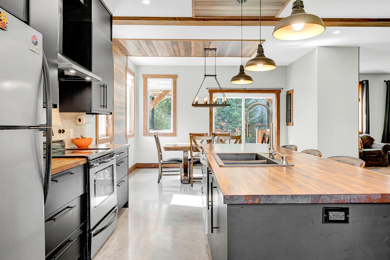 Cuisine - 180 Av. Nantel, Sainte-Agathe-Des-Monts, QC - Indoor Photo Showing Kitchen With Double Sink