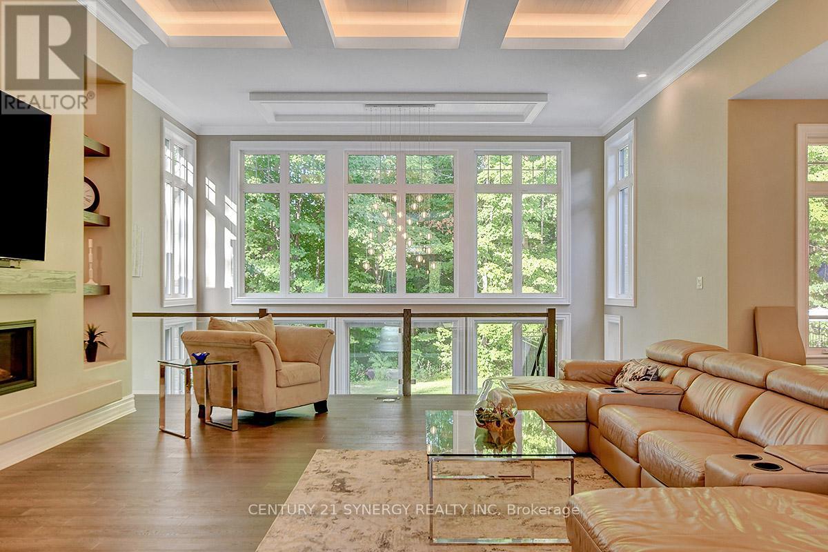 1443 Duchess Crescent, Ottawa, ON - Indoor Photo Showing Living Room With Fireplace