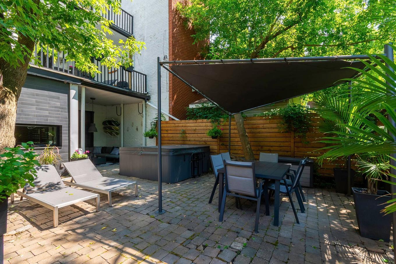 Backyard - 4622 - 4626 Av. De Lorimier, Montréal (Le Plateau-Mont-Royal), QC - Outdoor With Deck Patio Veranda With Exterior