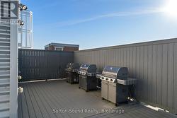 Rooftop patio shared BBQ's -