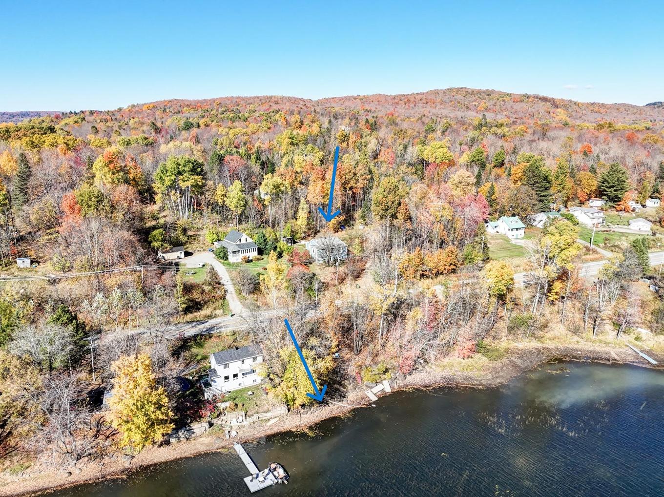 Photo aérienne - 242 Route Du Lac-Rond N., Montcalm, QC - Outdoor With Body Of Water With View