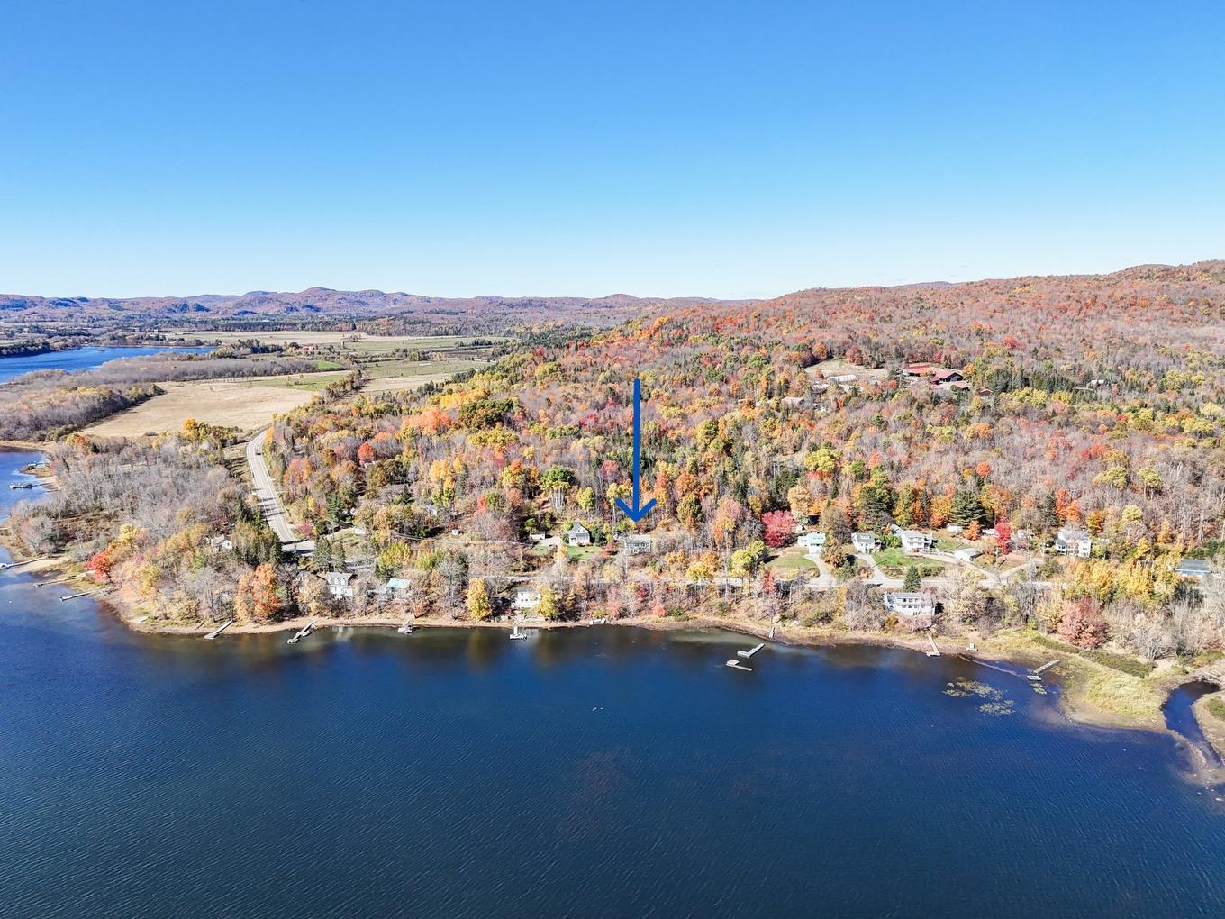 Photo aérienne - 242 Route Du Lac-Rond N., Montcalm, QC - Outdoor With Body Of Water With View