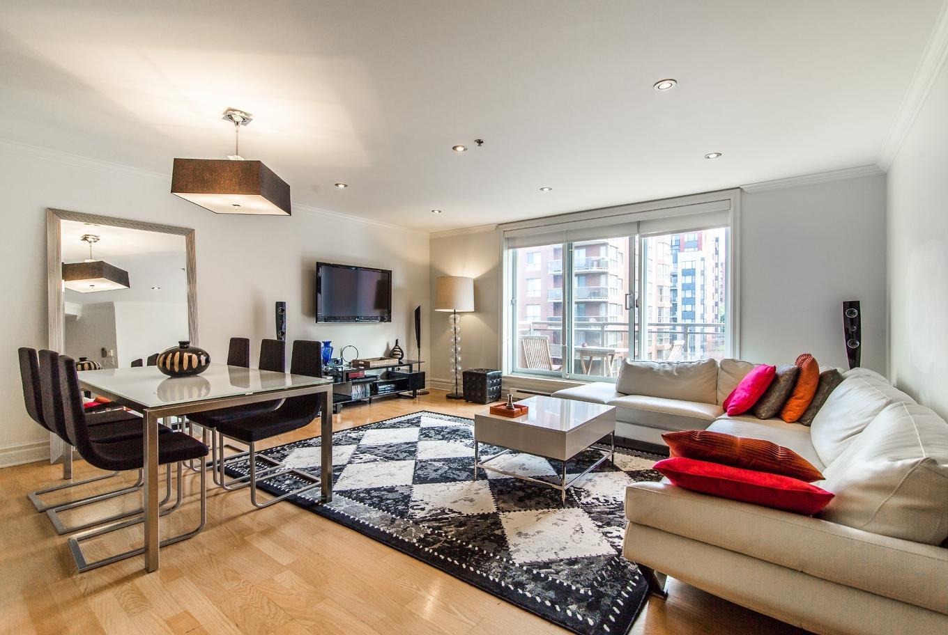 Living room - 409-505 Rue Lucien-L'Allier, Montréal (Ville-Marie), QC - Indoor Photo Showing Living Room