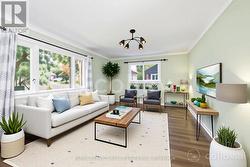 Virtually staged living room -