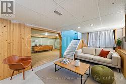 Virtually staged lower level -