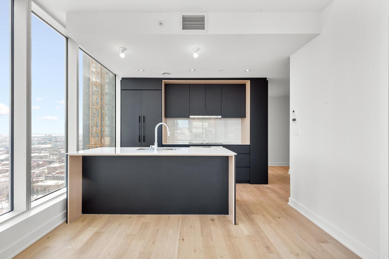 Kitchen - 2205-1020 Rue De La Montagne, Montréal (Ville-Marie), QC - Indoor Photo Showing Kitchen