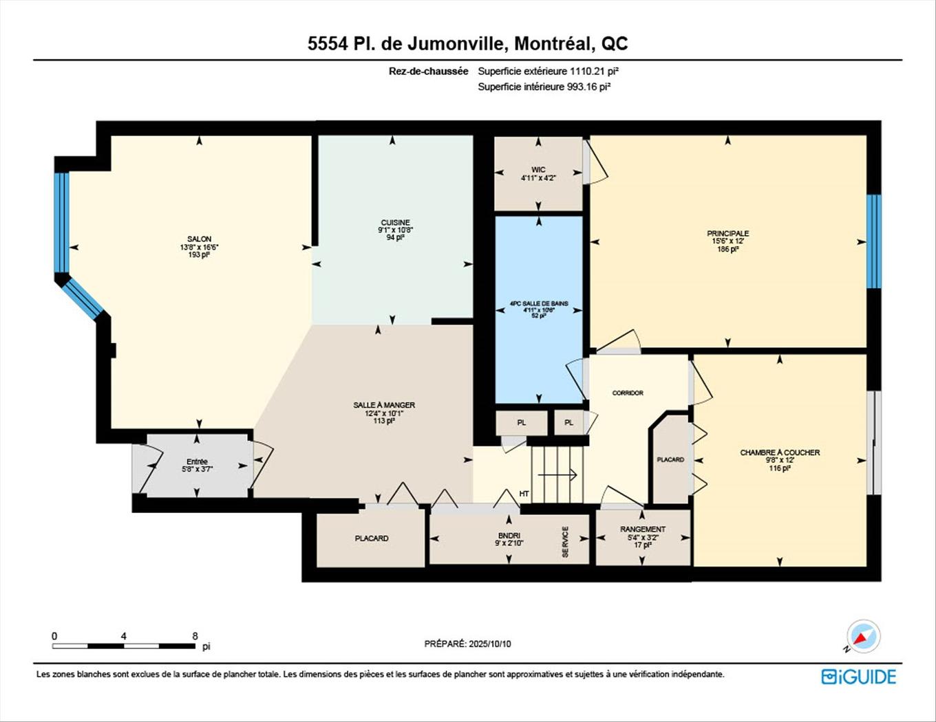 Plan (croquis) - 5554 Place De Jumonville, Montréal (Rosemont/La Petite-Patrie), QC - Other