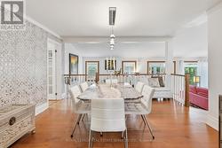 Dining Room Overlooks the Sunken Family Room -