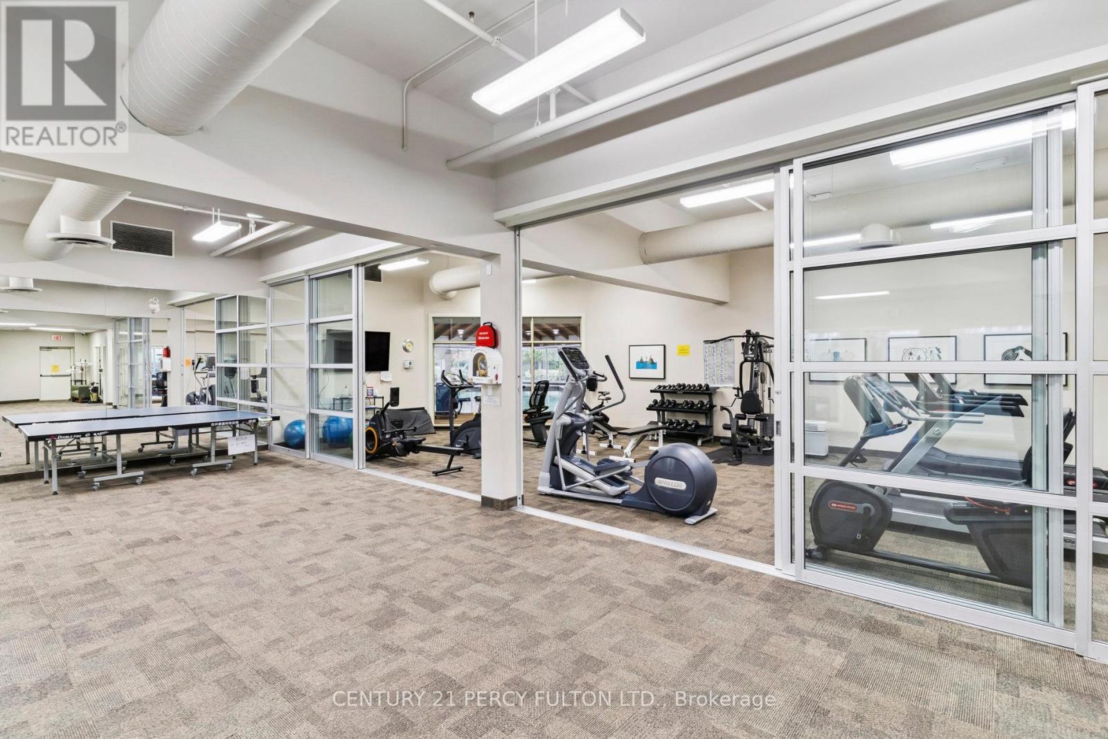 309 - 55 The Boardwalk Way, Markham, ON - Indoor Photo Showing Gym Room