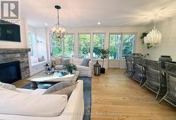 Views of forest through Lepage 8' sliding doors -