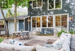 Gas bbq hook-up - door access to garage -