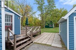 Back entrance and deck for entertaining -