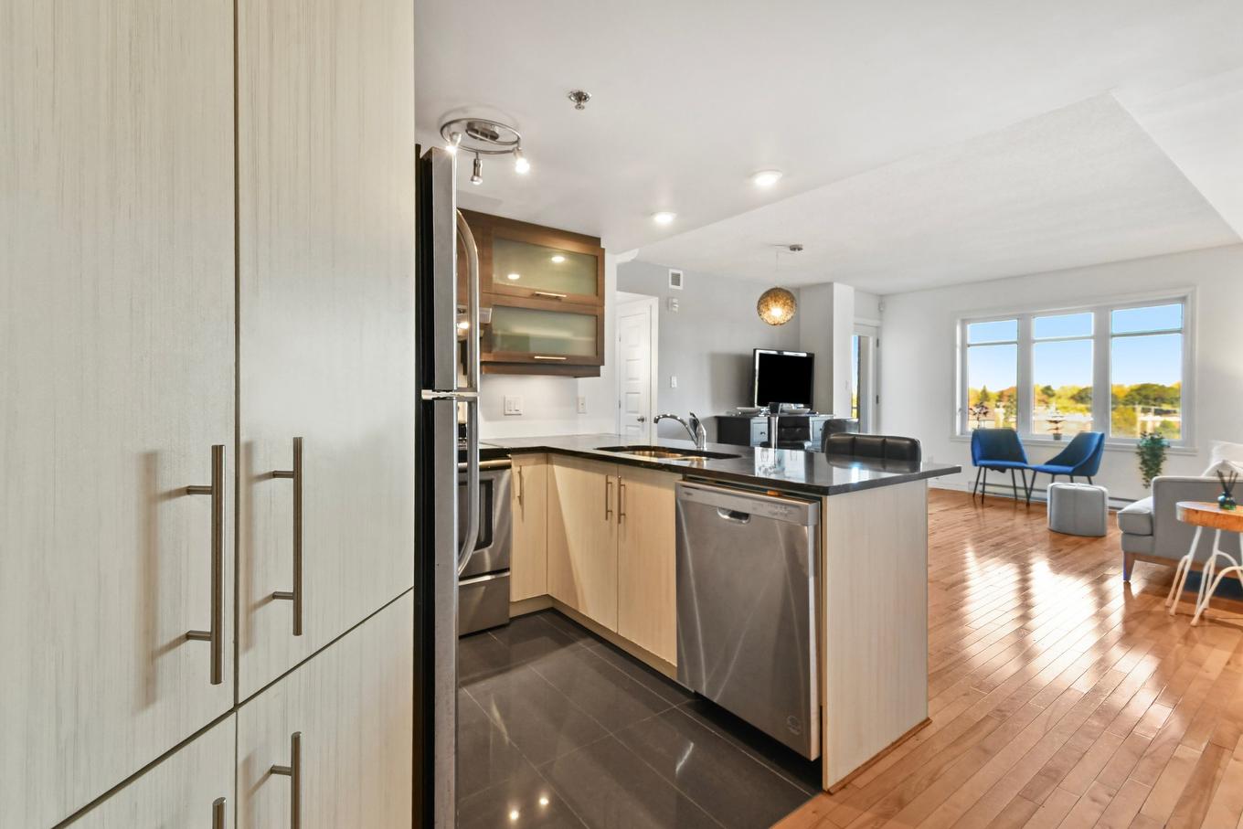 Vue d'ensemble - 404-6550 Boul. Henri-Bourassa O., Montréal (Saint-Laurent), QC - Indoor Photo Showing Kitchen
