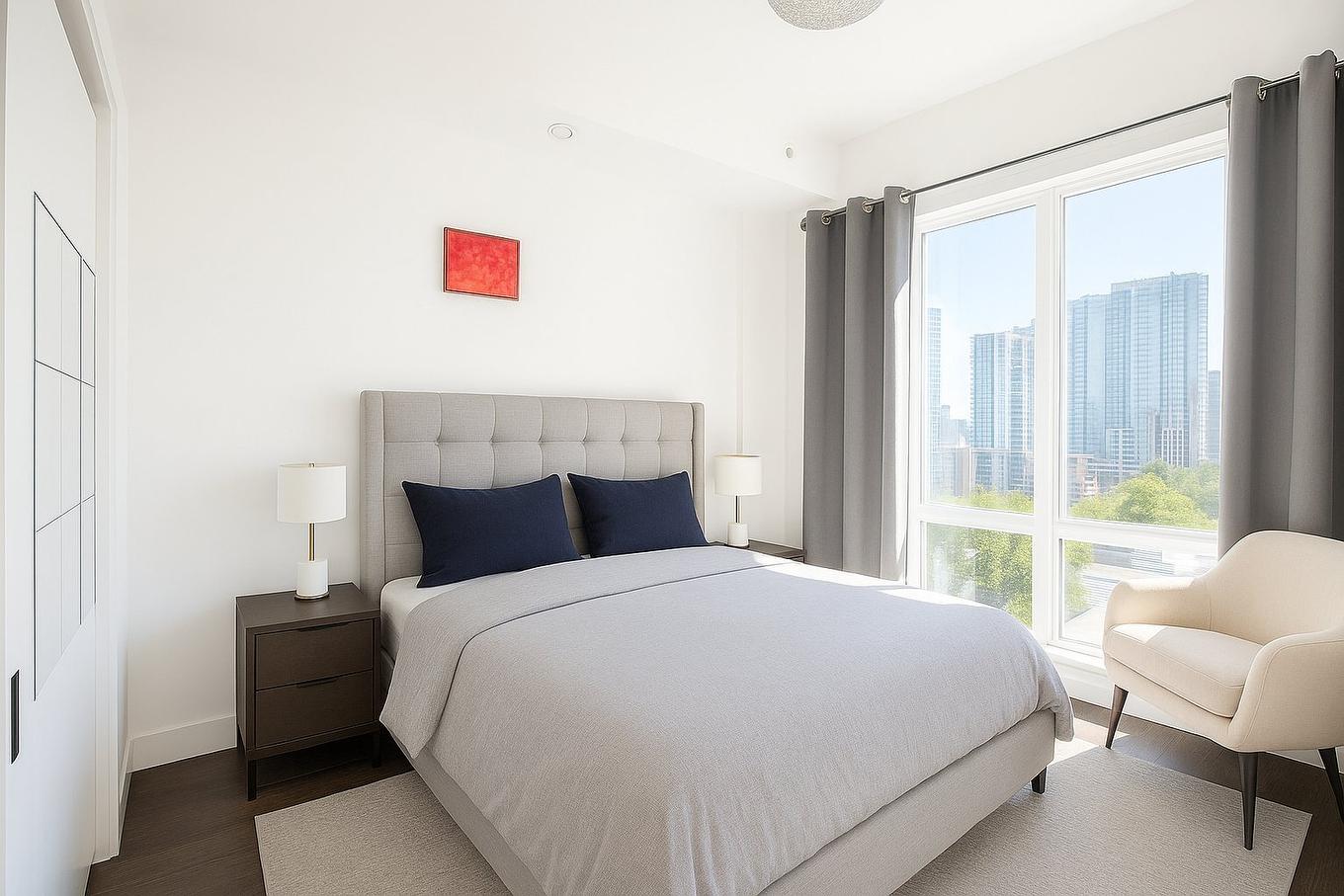 Bedroom - 508-2100 Boul. St-Laurent, Montréal (Ville-Marie), QC - Indoor Photo Showing Bedroom