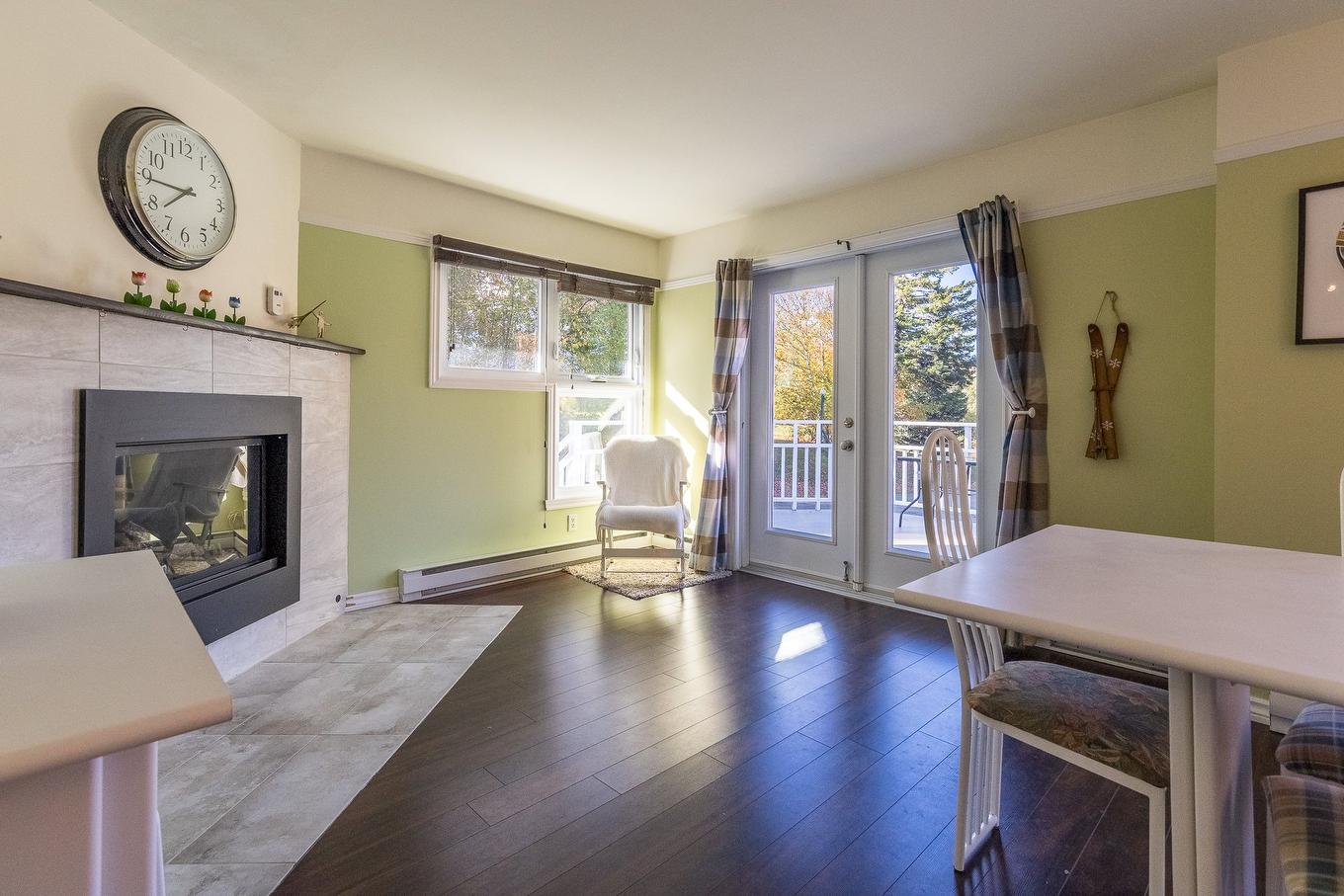 Overall view - 309-556 Ch. Réal, Sutton, QC - Indoor Photo Showing Living Room With Fireplace