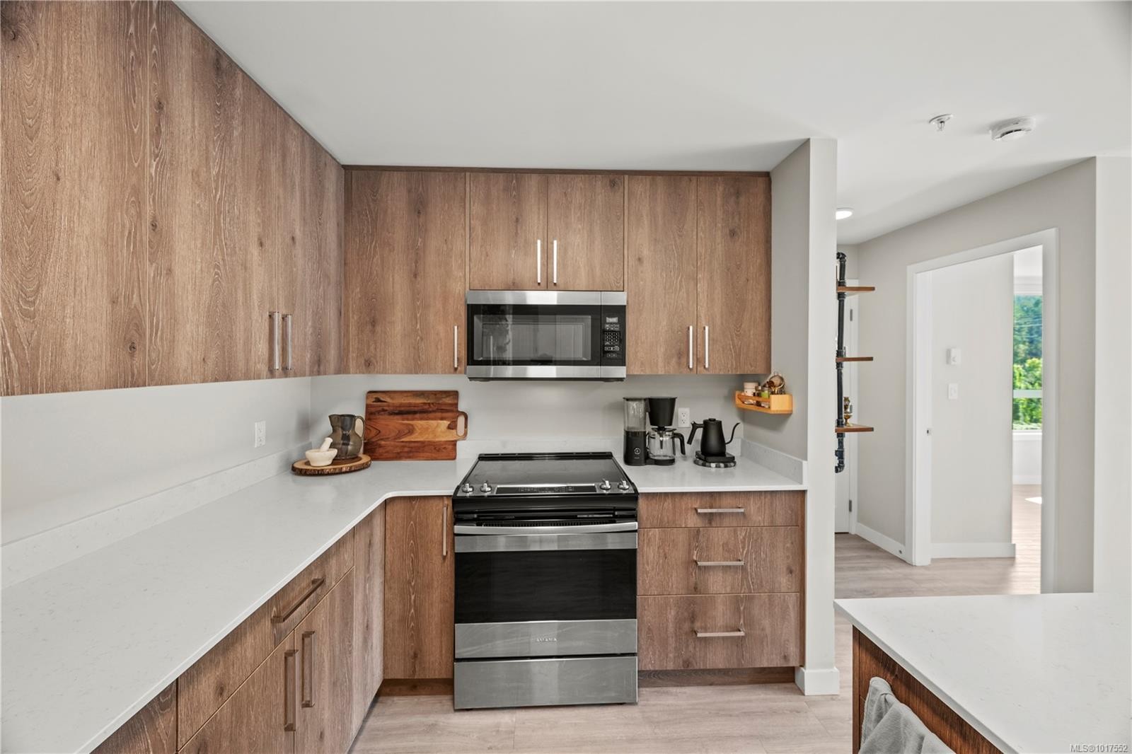 202-100 Presley Pl, View Royal, BC - Indoor Photo Showing Kitchen With Double Sink