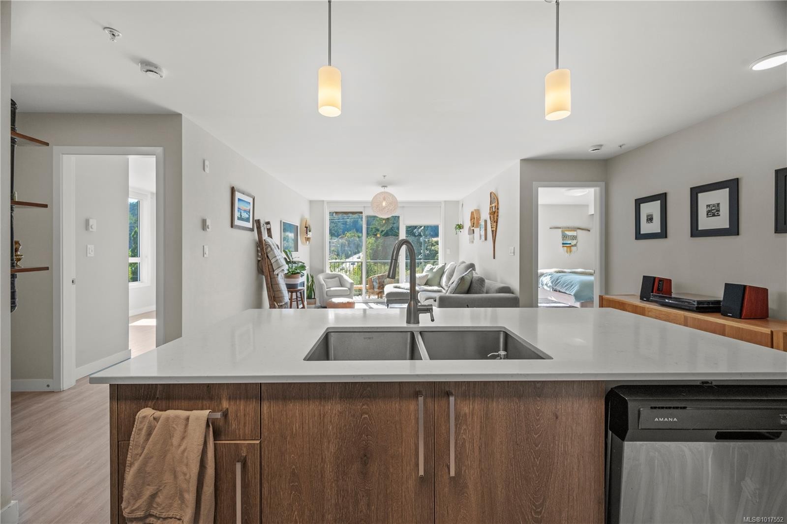 202-100 Presley Pl, View Royal, BC - Indoor Photo Showing Kitchen With Double Sink