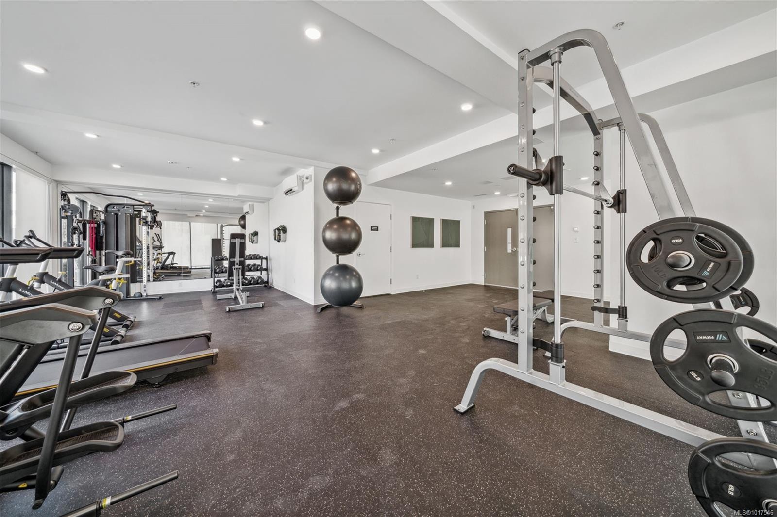 100-3564B Ryder Hesjedal Way, Colwood, BC - Indoor Photo Showing Gym Room