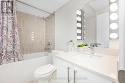 Four piece bathroom in basement -