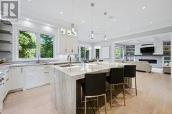 Quartzite Island, Counters and Backsplash -